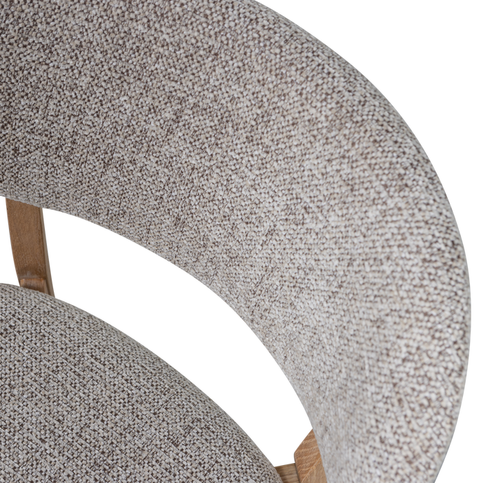 WOOOD Udar Eetkamerstoelen Houten Frame - Naturel - Set van 6