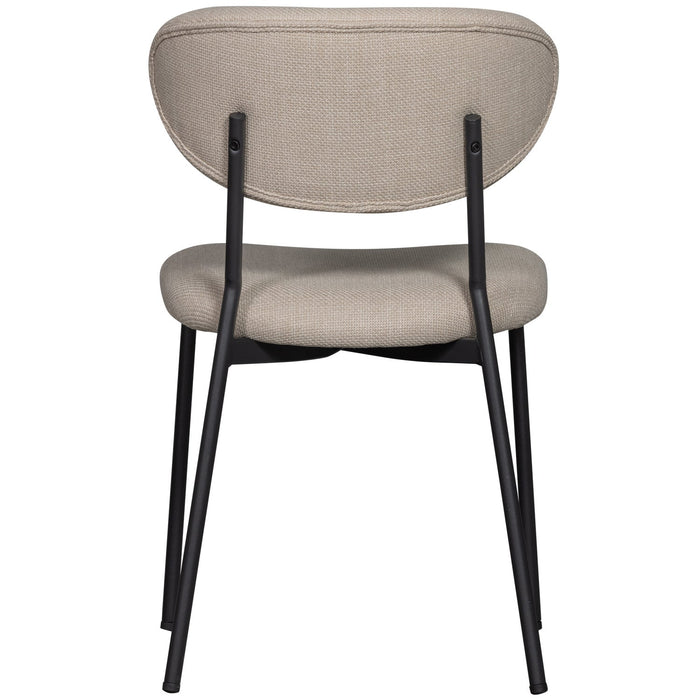 WOOOD Kjeld Eetkamerstoelen - Polyester - Naturel - Set van 6