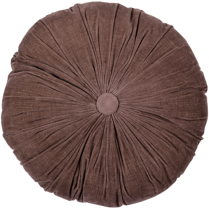 WOOOD Aziz Kussens - Velvet stof - Bruin|Naturel - Set Van 3