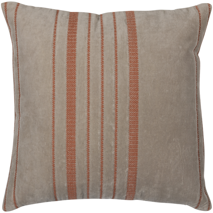 WOOOD Aziz Kussens - Velvet stof - Bruin|Naturel - Set Van 3