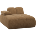 WOOOD Mojo Chaise Longue Element Bank Links - Wollig - Honinggeel
