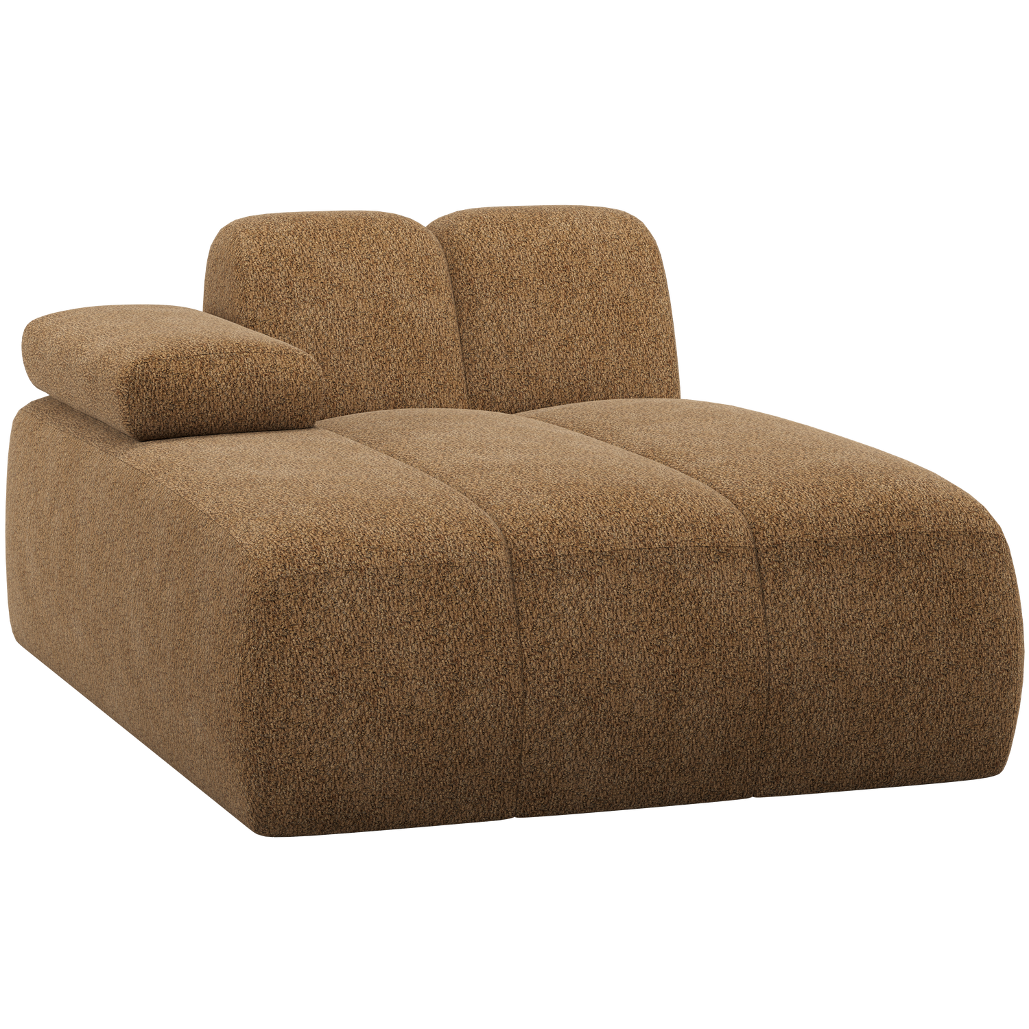 WOOOD Mojo Chaise Longue Element Bank Links - Wollig - Honinggeel
