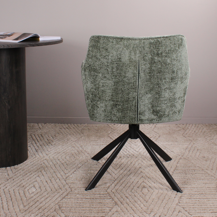 DS4U Lucky armstoel terugdraai - groen