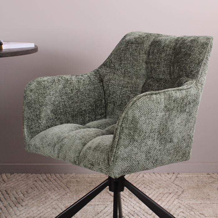 DS4U Lucky armstoel terugdraai - groen