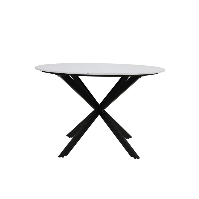 Light & Living Ronde Eettafel Tomochi - Marmer Wit - Ø120x78 cm