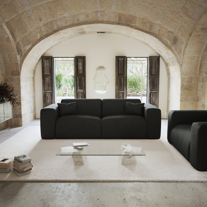 SIA Home 4-zits slaapbank Myra bouclé