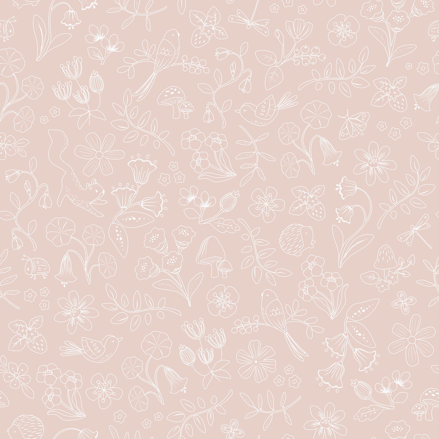 Little Dutch Fairy Wonders Behang Kinderkamer - Bloemen - 10mx53cm