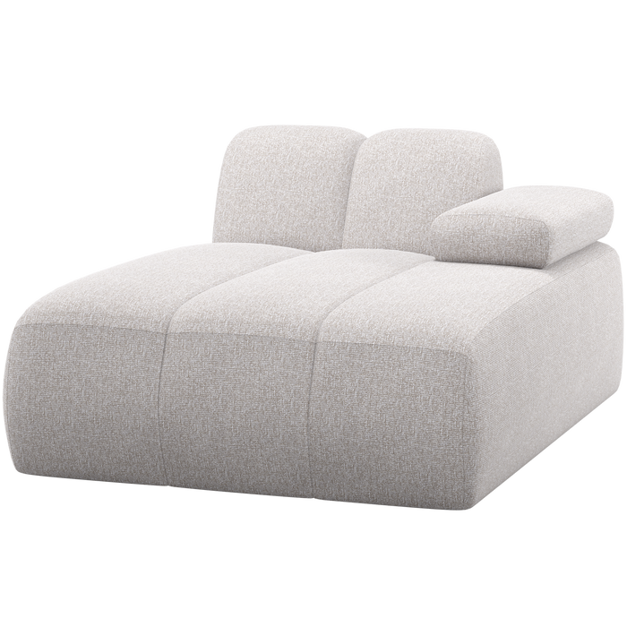 WOOOD Mojo Chaise Longue Element Bank Rechts - Bouclé - Ecru Melange