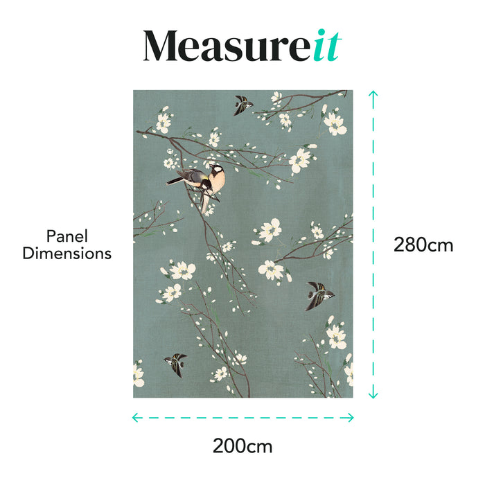 Art for the Home Fotobehang - Birds & Blossom - 200x280