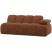 WOOOD Mojo 2-Zits Element Bank Arm Rechts - Wollig - Roestbruin