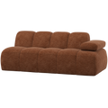 WOOOD Mojo 2-Zits Element Bank Arm Rechts - Wollig - Roestbruin