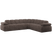 WOOOD Mojo Hoekbank Rechts - Wollig - Bruin -74x310x230