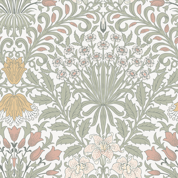William Morris at Home Vliesbehang - Garden Soft Sage - 1000x52