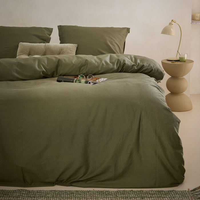 Walra - Dekbedovertrek Vintage Satin - 240x220 - Groen