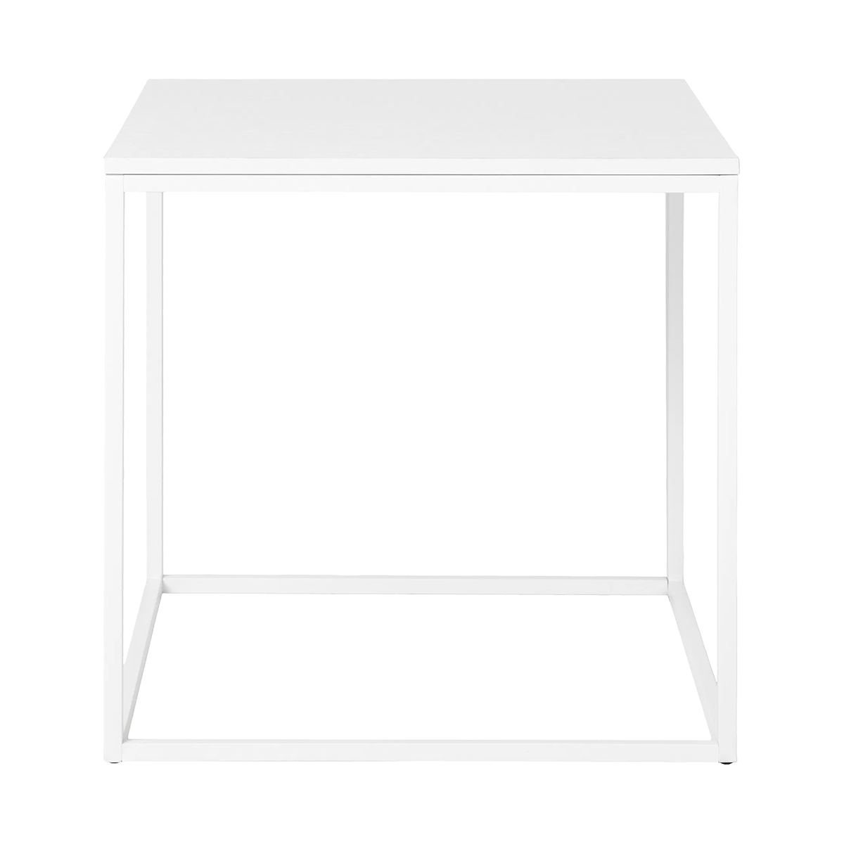 Artichok Karen Vierkante Houten Bijzettafel - Wit