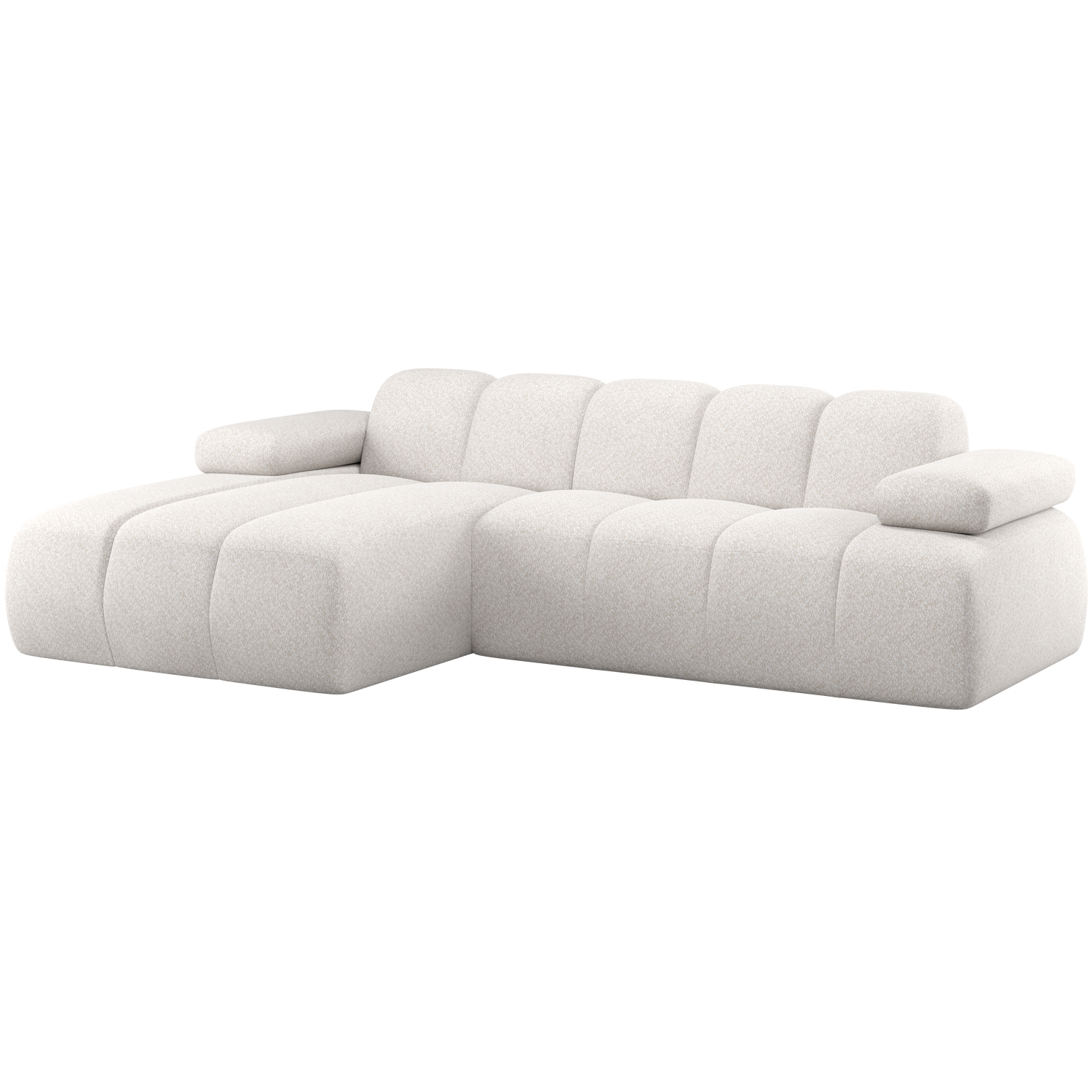 WOOOD Mojo Chaise Longue Bank Links - Wollig - Ecru Wollig
