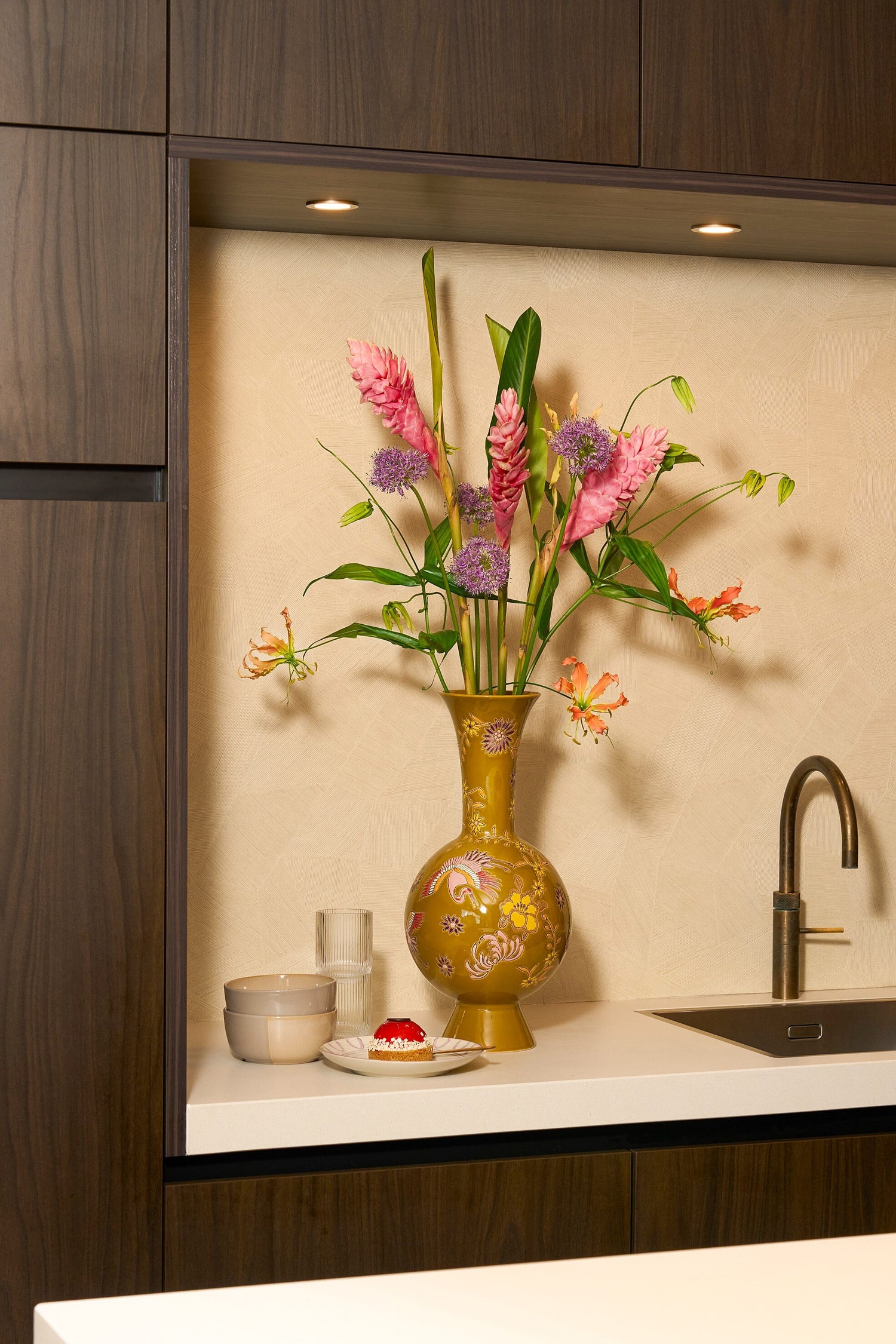 Mica Decorations Eloise Vaas - H47 x Ø22 cm - Keramiek - Oker