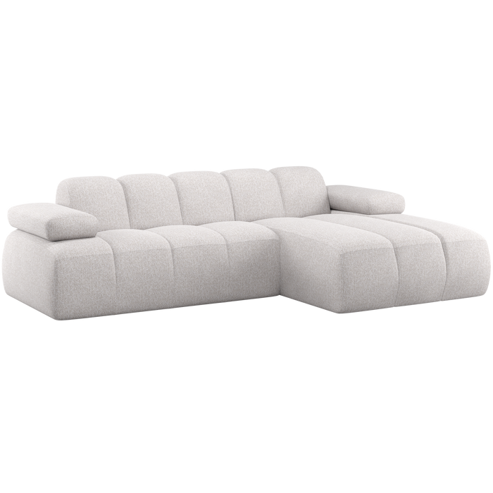 WOOOD Mojo Chaise Longue Bank Rechts Bouclé - Ecru Melange