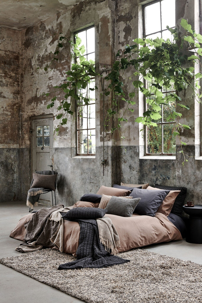 Pure 64 Kussensloop Off Black | 40 x 55 cm | Zwart | Katoen