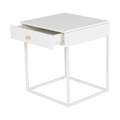 Nest living Lewis Metalen Nachtkastje met Lade - Wit