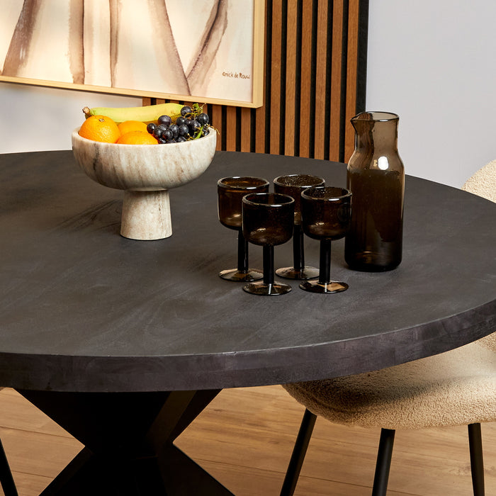 Starfurn Eetkamertafel Denver Black | Rond | 150 cm