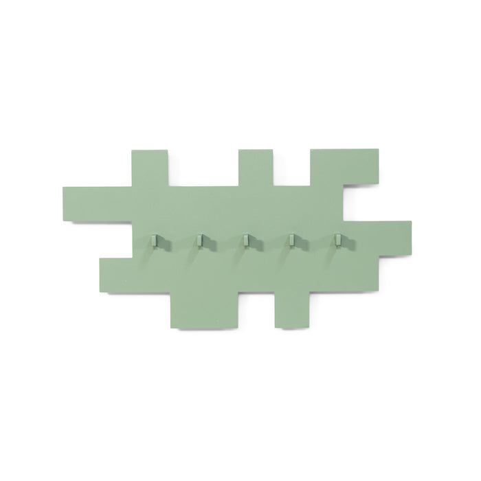 Spinder Design kapstok Tetromino - Dusty Green - 5 haken