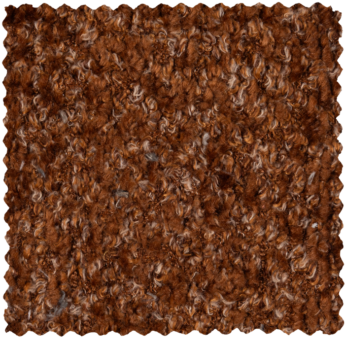 WOOOD Mojo 2-Zits Bankje Rechts - Wollig - Roestbruin - 73x112x77