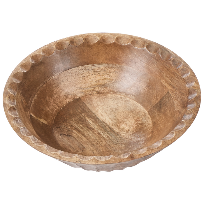 Beliani - SOHAG - Set van 2 schalen - Bruin - Mangohout