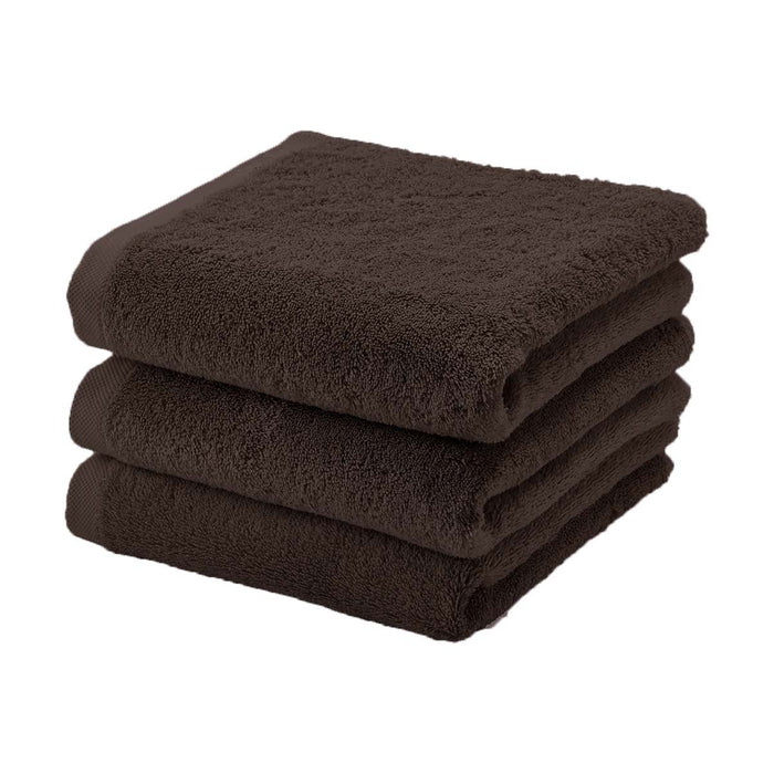 London Handdoek Pecan | Bruin | Katoen