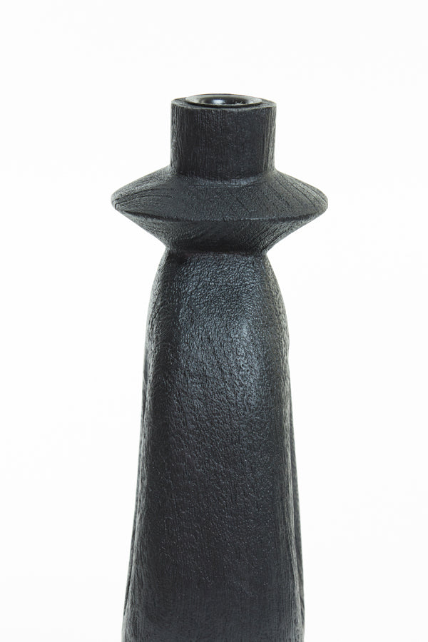 Light&living Kandelaar 14x14x50 cm DJANGO hout mat zwart