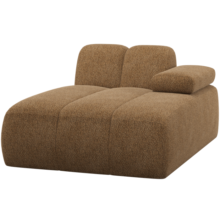 WOOOD Mojo Chaise Longue Element Bank Rechts - Wollig - Honinggeel