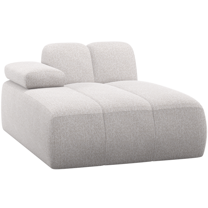 WOOOD Mojo Chaise Longue Element Bank Links - Bouclé - Ecru Melange