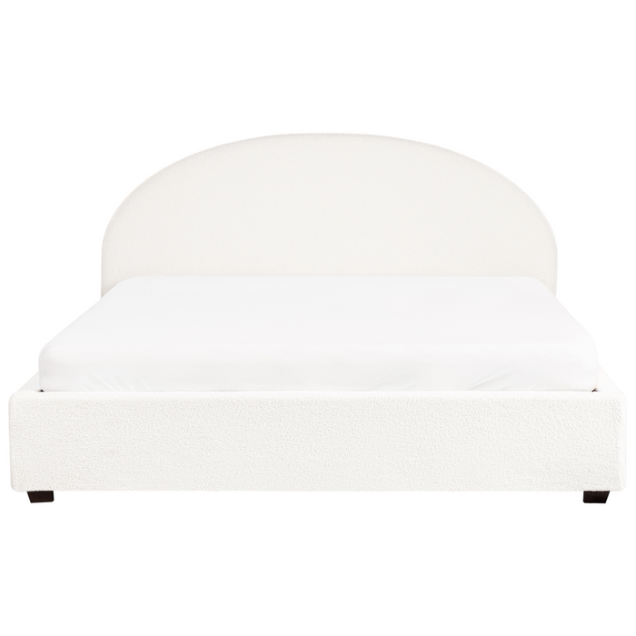 Beliani-VAUCLUSE-Bed met opbergruimte-Gebroken wit-180 x 200 cm-Bouclé