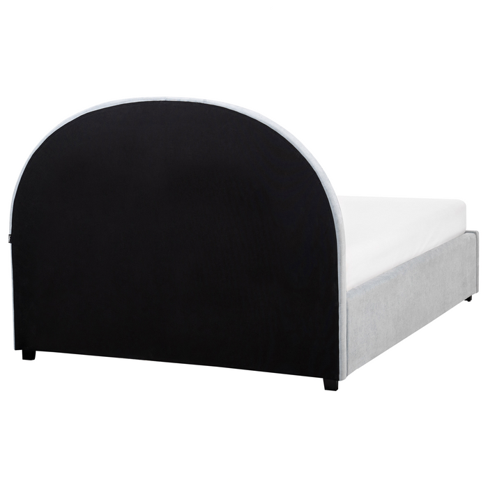 Beliani-VAUCLUSE-Bed met opbergruimte-Lichtblauw-140 x 200 cm-Stof