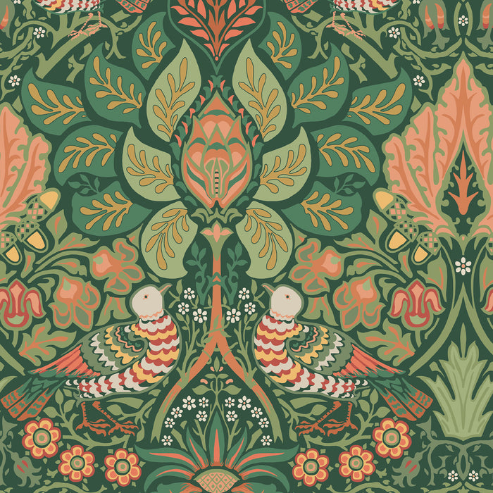 William Morris at Home Vliesbehang - Dove & Rose Woodland - 1000x52