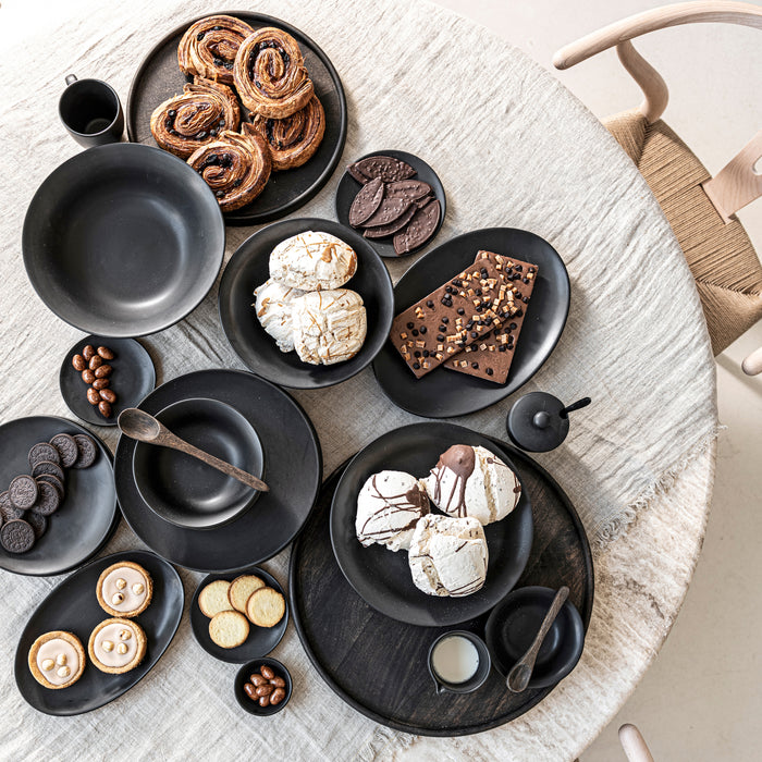 vtwonen Serviesset - Set van 60 - Zwart