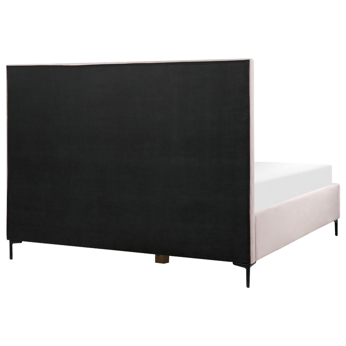Beliani-SEZANNE -Bed met opbergruimte-Roze-180 x 200 cm-Fluweel