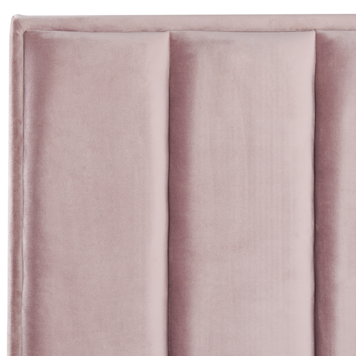 Beliani-SEZANNE -Bed met opbergruimte-Roze-180 x 200 cm-Fluweel