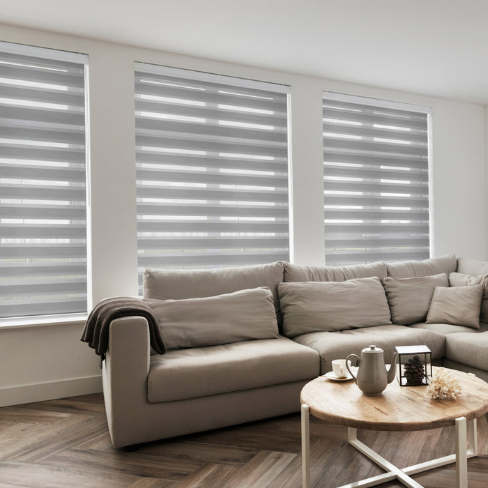 Rollit Noah Duo Rolgordijn Grijs