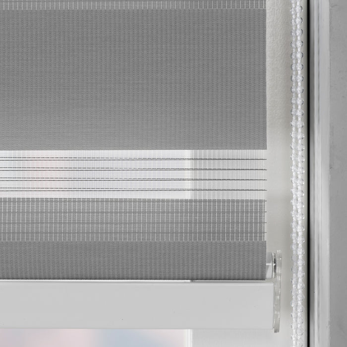 Rollit Noah Duo Rolgordijn Grijs