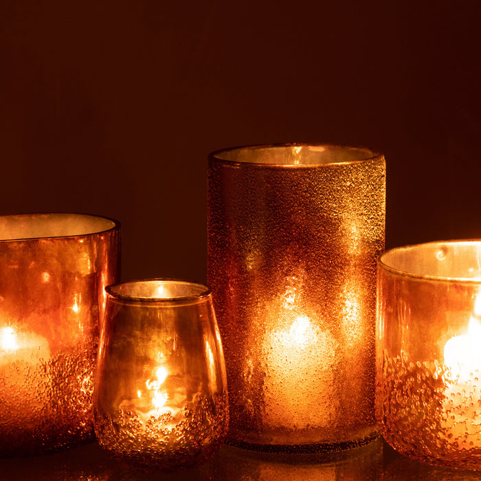 J-Line windlicht Spiegel - glas - goud - extra large