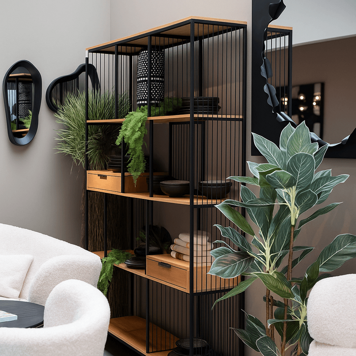 Bookshelf Bologna nature 200x125cm Kare Design