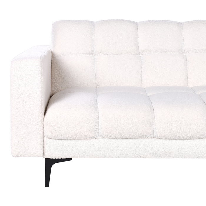 Beliani - ALNES - Slaapbank - Wit - Polyester