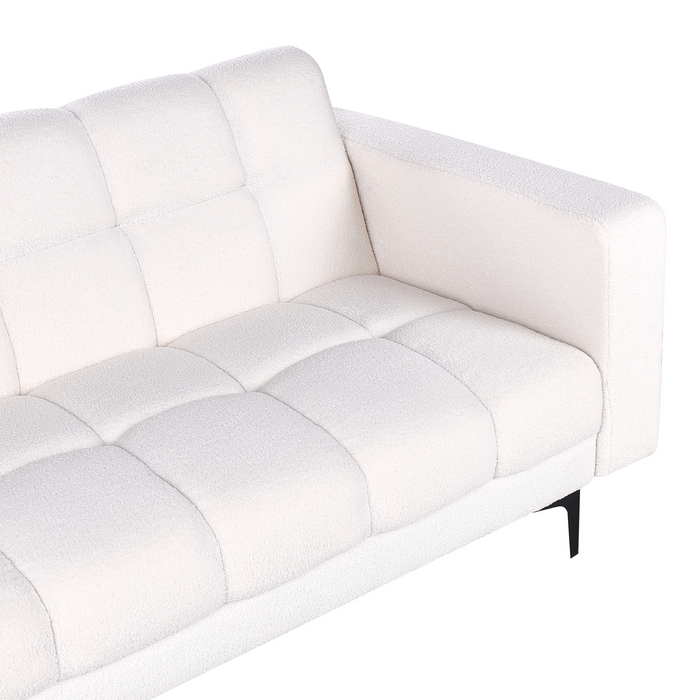 Beliani - ALNES - Slaapbank - Wit - Polyester