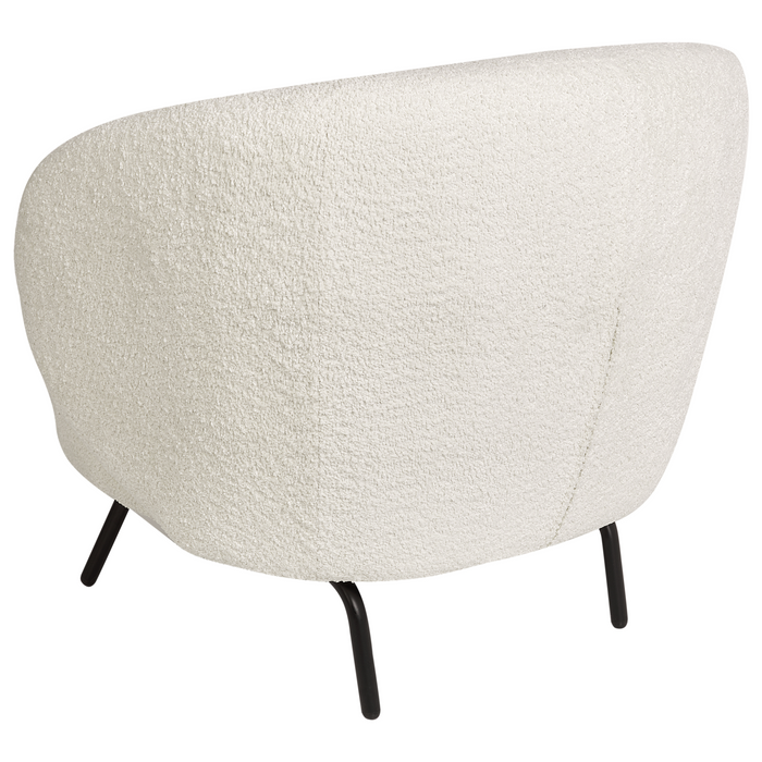 Beliani - MAKELA - Fauteuil - Gebroken wit - Bouclé