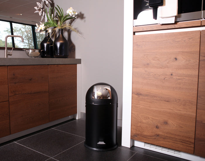 EKO Vuilnisbak Mat zwart