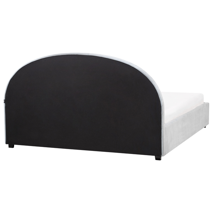 Beliani-VAUCLUSE-Bed met opbergruimte-Lichtblauw-180 x 200 cm-Stof