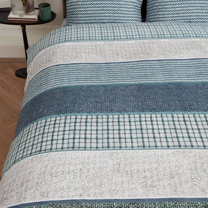 Riviera Maison Tailor  dekbedovertrek - 240x200|220 - Groen