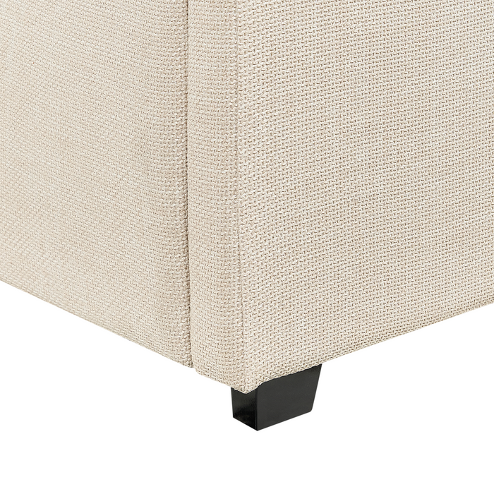 Beliani-VAUCLUSE-Bed met opbergruimte-Beige-160x200 cm-Polyester
