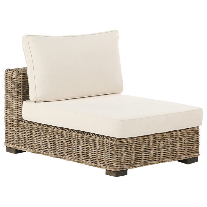 Beliani-VARALLO-Loungeset 4-zits-Gebroken wit-Linkszijdig-Rotan